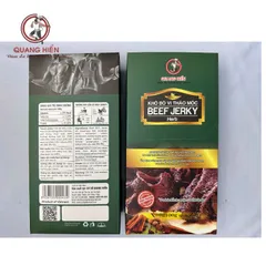 Khô Bò Thảo Mộc Quang Hiển 100g - Thịt Bò Hương Vị Tự Nhiên, Snack Ngon, Phù Hợp Với Người Ăn Kiêng, Món Ăn Vặt Đặc Sản Việt Nam