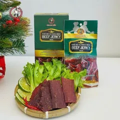 Khô Bò Thảo Mộc Quang Hiển 20g - Beef Jerky Thơm Ngon, Đậm Đà Hương Vị Tự Nhiên, Món Ăn Vặt Ngon Miệng, Phù Hợp Với Mọi Người