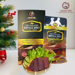 Khô Trâu Vị Tiêu Quang Hiển 100g - Thịt Trâu Cay Ngọt Bổ Dưỡng, Đồ Ăn Vặt Tự Nhiên, Phù Hợp Với Người Ăn Kiêng