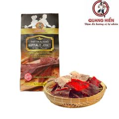 Khô Trâu Vị Tiêu Quang Hiển 100g - Thịt Trâu Cay Ngọt Bổ Dưỡng, Đồ Ăn Vặt Tự Nhiên, Phù Hợp Với Người Ăn Kiêng