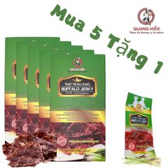 Khô Trâu Vị Sả Quang Hiển Hộp 100g - Mua 5 Tặng 1, Đậm Đà, Thơm Ngon, Snack Thích Hợp Cho Người Ăn Kiêng, Dinh Dưỡng Cao