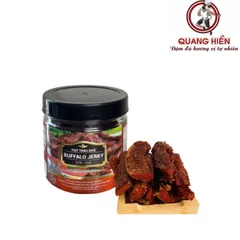 Khô Trâu Vị Ớt Hiểm Buffalo Jerky 100g - Thịt Trâu Cay Ngọt Quang Hiển, Đồ Ăn Vặt Ngon, Dinh Dưỡng, Thưởng Thức Ngay!