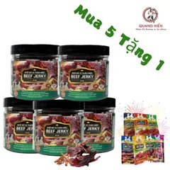 Khô Bò Thảo Mộc Quang Hiển 100gr - Mua 5 Tặng 1, Hương Vị Tự Nhiên, Snack Ngon, Thích Hợp Làm Quà Biếu