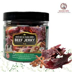 Khô Bò Thảo Mộc Quang Hiển 100gr - Mua 5 Tặng 1, Hương Vị Tự Nhiên, Snack Ngon, Thích Hợp Làm Quà Biếu