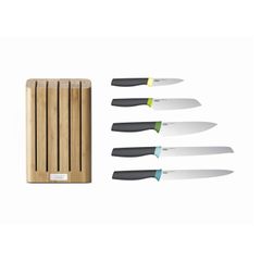 Bộ dao 6 chi tiết Joseph Joseph Elevate™ - Dao làm bếp bằng thép Nhật Bản trong khối tre tiết kiệm không gian, duy trì vệ sinh cho bếp nhà bạn
