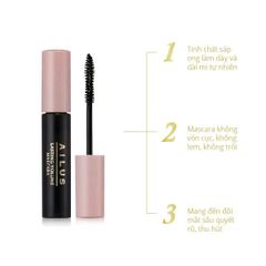 Mascara Naris Ailus Volume - Dưỡng Dày Dài Mi Chống Rụng, Hiệu Ứng 3D, Dung Tích 10g, Hàng Nhật Chính Hãng
