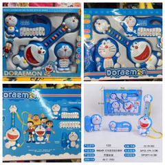 Bộ Đồ Chơi Đàn Guitar 3in1 Doraemon - Đồ Chơi Giáo Dục Âm Nhạc Cho Trẻ Em Có Đèn LED Sáng Rực Rỡ, Khuyến Khích Sáng Tạo