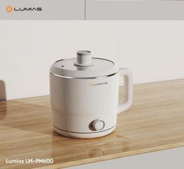 Nồi Lẩu Điện Đa Năng Lumias LM-PM600 - Công Suất 200W/600W, Dung Tích 1.8L, Thép Không Gỉ, Đặc Biệt Chống Cháy Khô