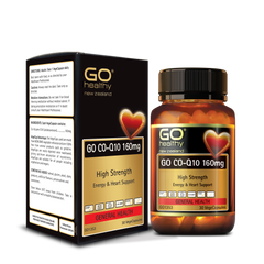 Viên uống bổ tim GO CO Q10 160mg - Hỗ trợ tim mạch, giảm cholesterol, nâng cao sức khỏe - Nhập khẩu New Zealand chính hãng