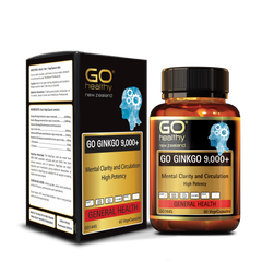 Viên uống Bổ Não Ginkgo New Zealand GO Ginkgo 9000+ 60 Viên - Hỗ Trợ Tăng Cường Trí Nhớ và Tập Trung hiệu quả