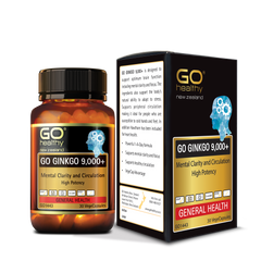 Viên Bổ Não Ginkgo 9000+ New Zealand GO Healthy (30 Viên)