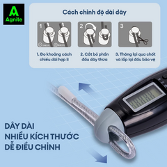 Dây Nhảy Điện Tử Agnite FT126 - Tích Hợp 4 Chế Độ, Nhỏ Gọn Dễ Dàng Sử Dụng Cho Tập Luyện Tại Nhà