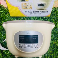 Phụ Kiện Nồi Bear 1.6L - Nắp Thủy Tinh và Xửng Hấp Sube002 cho Bé Ăn Dặm - Sản Phẩm Thay Thế Chính Hãng