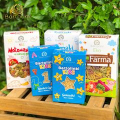 Mì Nui Rau Củ Hữu Cơ Bartolini 250g - Dành Cho Trẻ Từ 10 Tháng Tuổi Ăn Dặm, Giúp Bé Ngon Miệng và Dinh Dưỡng