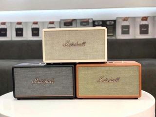 Loa Bluetooth Marshall Stanmore 3 - Âm Thanh Stereo 80W, Kết Nối Bluetooth 5.2, Thiết Kế Đặt Bàn Sang Trọng, Màu Đen Kem Nâu