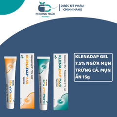 Gel Klenadap 7.5% Chống Mụn Nội Tiết và Mụn Ẩn - Trị Mụn Hiệu Quả 15g từ Ấn Độ