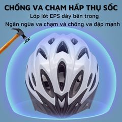 Nón Bảo Hiểm Xe Đạp Thể Thao Siêu Nhẹ Điều Chỉnh Kích Thước cho Nam Nữ - Bảo Vệ Đầu Trong Các Hoạt Động Ngoài Trời