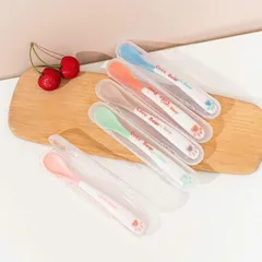 Thìa Báo Nóng Cocobear - Dụng Cụ Ăn Dặm Thông Minh Kèm Hộp Đựng Vệ Sinh Cho Bé - An Toàn, Tiện Lợi, Với Chức Năng Đổi Màu