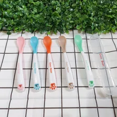 Thìa Báo Nóng Cocobear - Dụng Cụ Ăn Dặm Thông Minh Kèm Hộp Đựng Vệ Sinh Cho Bé - An Toàn, Tiện Lợi, Với Chức Năng Đổi Màu
