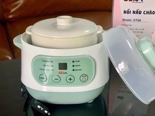 Nồi Nấu Chậm SEKA 1L GT68 - 6 Chức Năng Kèm Xửng Hấp, Nồi Chưng Yến Đa Năng - Bảo Hành 12 Tháng