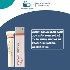 Kem Dưỡng Ẩm Zebor Gel Azelaic Acid 20% - Ngăn Ngừa Mụn, Mờ Thâm Da, Giúp Da Mịn Màng 15g