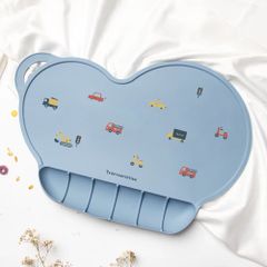 Thảm Lót Silicon, Tấm Trải Bàn Ăn Cho Bé Tập Ăn Tiện Dụng Chống Thấm