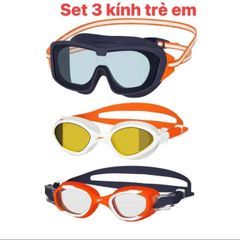 Set 3 Kính Bơi Speedo Chống Nước, Chống Tia UV - Kính Bơi Dành Cho Trẻ Em và Thanh Thiếu Niên, Chất Lượng Cao, Giá Ưu Đãi