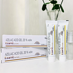 Gel Azelaic Acid 20% Ezanic - Trị Mụn, Mờ Thâm Hiệu Quả, Dưỡng Ẩm Da Dầu, Giảm Sừng Già, 15g