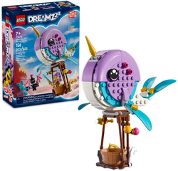 Đồ Chơi Ghép Hình LEGO DREAMZzz Izzie's Narwhal Hot-Air Balloon 71472 - 156 Chi Tiết - Món Quà Tuyệt Vời Cho Trẻ Em 7+ Tuổi