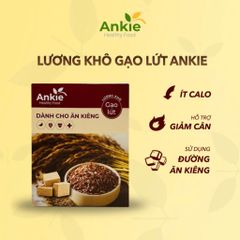 Lương Khô Ăn Kiêng Ankie Healthy Food - Hộp 750g Vị Gạo Lứt Dinh Dưỡng Cho Người Tiểu Đường và Chế Độ Ăn Kiêng