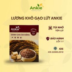 Lương Khô Ăn Kiêng Ankie Healthy Food - Hộp 750g Vị Gạo Lứt Dinh Dưỡng Cho Người Tiểu Đường và Chế Độ Ăn Kiêng
