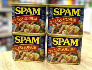 Thịt hộp Glorious Spam 25% Less Sodium 340g - Tiện lợi, Ngon miệng, Nhập khẩu Mỹ, giải pháp dinh dưỡng cho bữa ăn gia đình