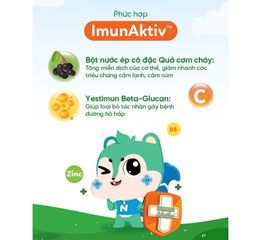 Siro NippiKid ImunAktiv Tăng Cường Đề Kháng Cho Bé 100ml - Giúp Ngăn Ngừa Viêm Đường Hô Hấp, Hỗ Trợ Sức Khỏe Trẻ Em