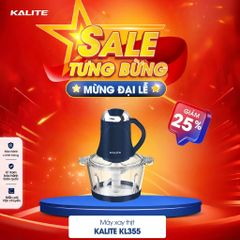 Máy Xay Thịt 2 Cối inox & Thủy Tinh Kalite KM355 Hàng Chính Hãng