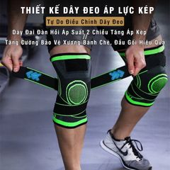 Bó Gối Thể Thao Bike Pro - Đai Quấn Bảo Vệ Khớp Gối Vải Dệt Kim 3D Thoáng Khí, Chống Chấn Thương Trong Thể Thao
