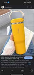 Bình Giữ Nhiệt Gopop 900ml - Cốc Giữ Nhiệt Chất Liệu Thép Không Gỉ Hàng Mỹ, Màu Vàng, Giữ Nhiệt Tối Ưu, Thiết Kế Tiện Lợi