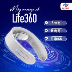 Máy Massage Cổ Vai Gáy Thông Minh Life360 MSC-AL22 - 5 Chế Độ Massage, Âm Báo Giọng Nói Tiếng Việt, Pin Sạc Tiện Lợi