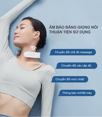 Máy Massage Cổ Vai Gáy Thông Minh Life360 MSC-AL22 - 5 Chế Độ Massage, Âm Báo Giọng Nói Tiếng Việt, Pin Sạc Tiện Lợi