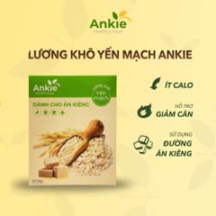 (Hộp 700g) Lương Khô Ăn Kiêng ANKIE HEALTHY FOOD Vị Yến Mạch - Đồ ăn vặt Lành Mạnh dành Cho Người Tiểu Đường, Giảm Cân, Thể Thao