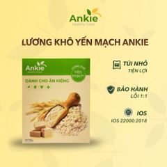 (Hộp 700g) Lương Khô Ăn Kiêng ANKIE HEALTHY FOOD Vị Yến Mạch - Đồ ăn vặt Lành Mạnh dành Cho Người Tiểu Đường, Giảm Cân, Thể Thao