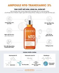 Tinh Chất Dưỡng Trắng Mờ Thâm Nám Ahohwa Whitening Ampoule NTG 30ml - Serum Làm Sáng Da Hiệu Quả, Phù Hợp Mọi Loại Da