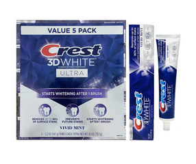 Kem đánh răng Crest 3D White Ultra 3 in 1 Vivid Mint 147gr của Mỹ