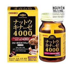 Viên Uống Hỗ Trợ Phòng Đột Quỵ Nattokinase 4000FU Nhật Bản - Sản Phẩm Sức Khỏe Tim Mạch Orihiro 60 Viên