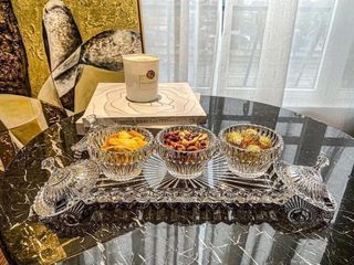 Đĩa Thố Pha Lê Rogaska Crown Jewel - Sang Trọng, Lịch Sự, Thiết Kế Tinh Xảo, Trang Trí Bàn Tiệc Ngày Tết, Quà Tặng Độc Đáo