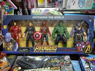 Đồ Chơi 5 Siêu Nhân Avengers Có Đèn Sáng - Bộ Đồ Chơi Trẻ Em Hứng Khởi, Phát Triển Sáng Tạo, Chất Liệu An Toàn, Độc Đáo