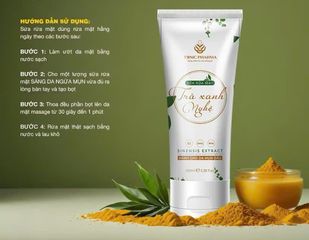 Sữa Rửa Mặt Trà Xanh Nghệ dành cho da Dầu mụn 50g