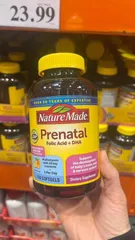 Viên uống bà bầu Nature Made Prenatal Multi + DHA 150v mẫu mới Date xa