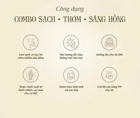 Combo Sữa Tắm Natura Sweet 300ml + Dung Dịch Vệ Sinh Phụ Nữ Rose Merry 300ml - Dưỡng Da Mềm Mịn, An Toàn Cho Mọi Loại Da