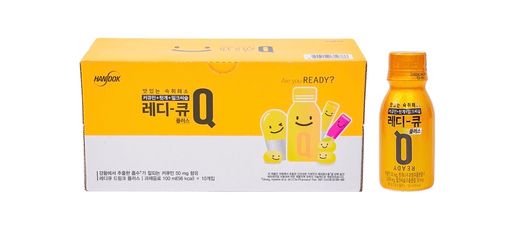 Nước Giải Rượu Ready-Q – Hỗ Trợ Kiểm Soát Cơn Say, Dinh Dưỡng Gan - Hộp 10 Chai X 100ml, Xuất Xứ Hàn Quốc