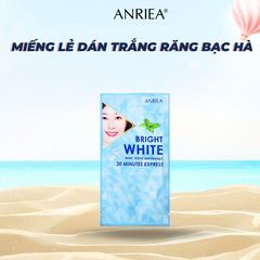 Miếng Dán Hỗ Trợ Trắng Răng Bạc Hà Anriea - Giúp Làm Trắng Răng, Khử Mùi Hôi và Thơm Miệng - Hộp 7 Miếng Dùng Thử